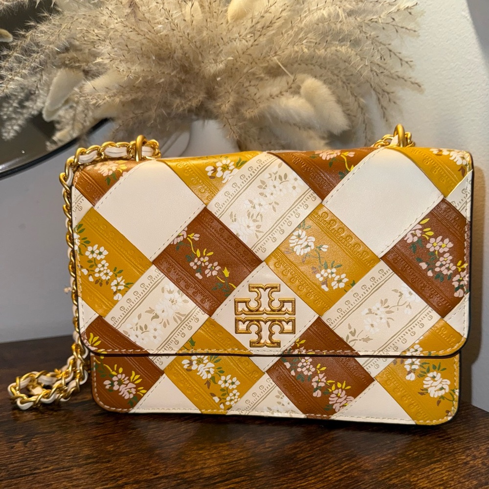 TORY BURCH Patchwork Leather Shoulder Bag